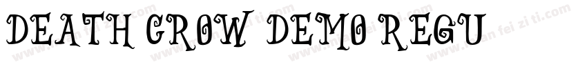 DEATH CROW DEMO Regu字体转换